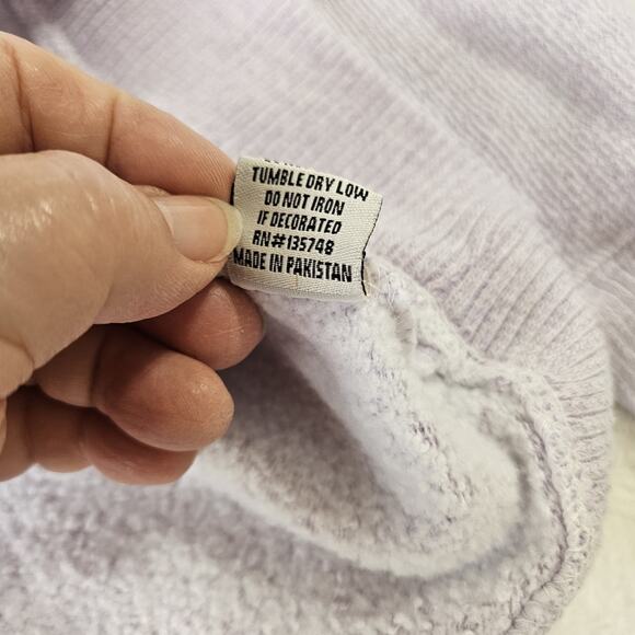 Salty Wave Collection Crew Neck Sweater Women's Size Medium Holden Beach NC - Picture 11 of 12